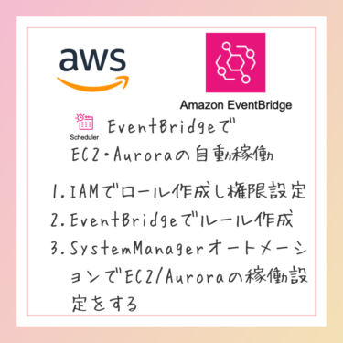 AWS EventBridgeでEC2・Auroraの自動稼働・停止
